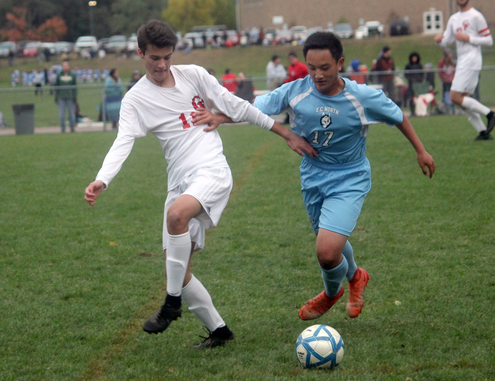 Chi-Hi boys soccer at Eau Claire North boys soccer 10-4-18